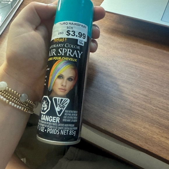 Spirit Teal and Black Hair Spray - Picture 2 of 2